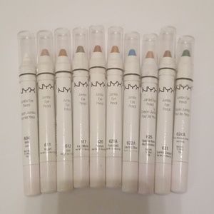 Set of 10 NYX Jumbo eye pencil